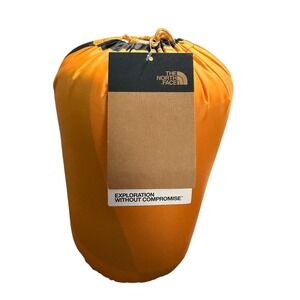 The North Face Wawona Fuzzy Camping Hiking Sports Blanket Poncho in Summit Gold